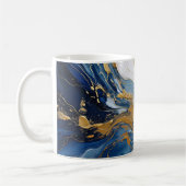 Mug Bouffée en or et bleu (Gauche)