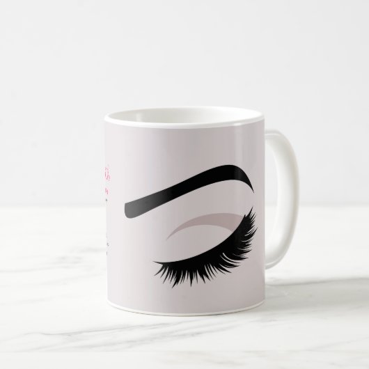Mug Bouffées longues des yeux Lash Extension marque de (Devant droit)