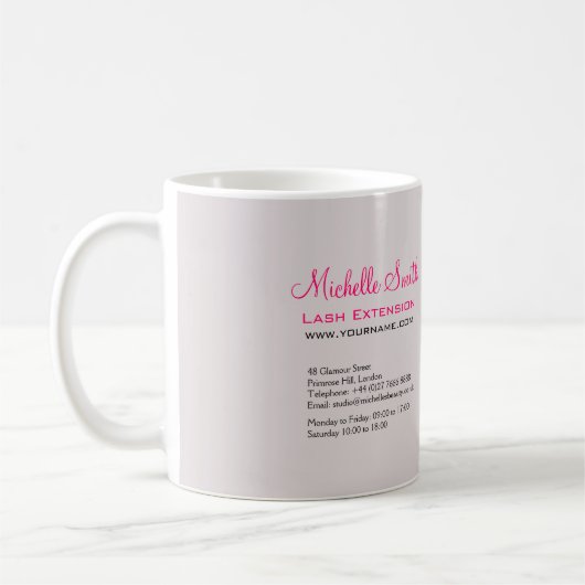 Mug Bouffées longues des yeux Lash Extension marque de (Gauche)