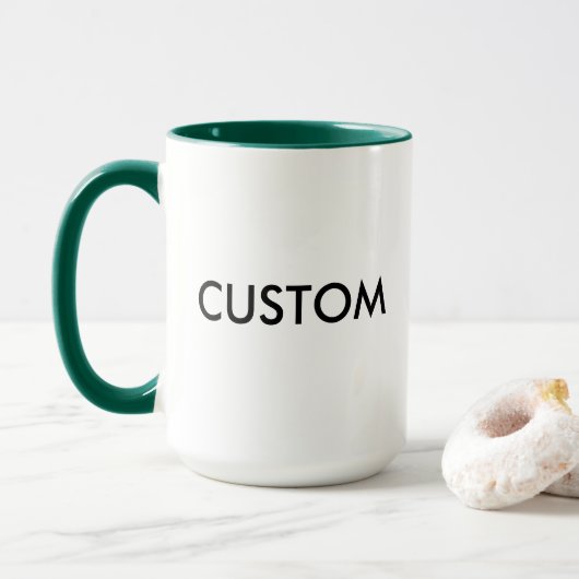 Mug Boug 15oz personnalisé - HUNTER GREEN (Avec donut)