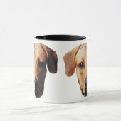 Mug Boug à café visage de chien personnalisé (Centre)