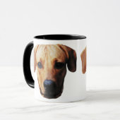Mug Boug à café visage de chien personnalisé (Devant gauche)