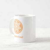 Mug Boug à explosion florale, orange (Devant gauche)