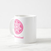 Mug Boug à explosion florale, rose (Devant gauche)