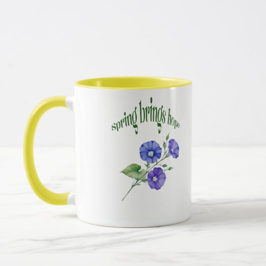 Mug Boug à fleurs de printemps - "Printemps apporte es (Gauche)