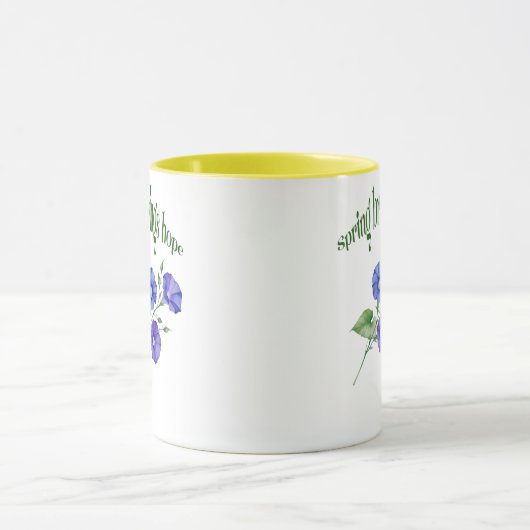 Mug Boug à fleurs de printemps - "Printemps apporte es (Centre)