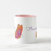 Mug Boug à papillon printanier "florissant" (Centre)