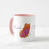 Mug Boug à papillon printanier "florissant" (Devant gauche)