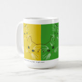 Mug Boug aux couleurs et chatons (Devant gauche)