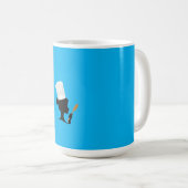 Mug Boug bleu ciel avec Cuisine Femmes Design (Devant droit)