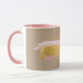 Mug Boug brosse rose or Kraft personnalisé (Gauche)