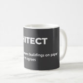Mug Boug cadeau de définition architecte (Devant droit)