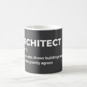 Mug Boug cadeau de définition architecte (Centre)
