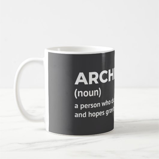 Mug Boug cadeau de définition architecte (Gauche)