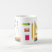 Mug Boug Cadeau de l'enseignant de mathématiques perso (Centre)