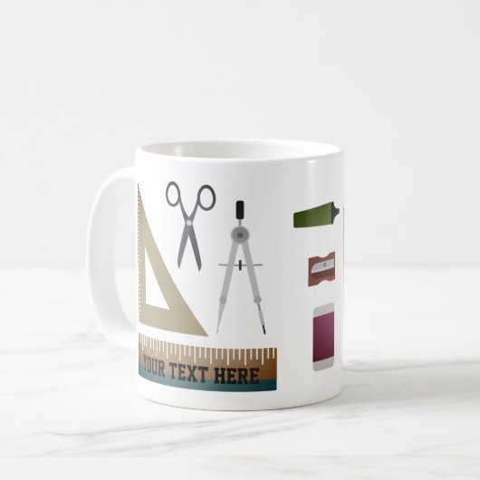 Mug Boug Cadeau de l'enseignant de mathématiques perso (Devant gauche)