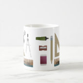 Mug Boug Cadeau de l'enseignant de mathématiques perso (Centre)