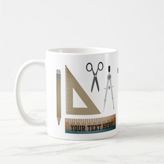 Mug Boug Cadeau de l'enseignant de mathématiques perso (Gauche)