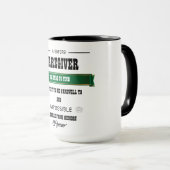 Mug Boug cadeau de retraite du professionnel (Devant droit)