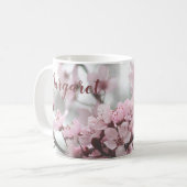 Mug Boug café cerise en fleur personnalisée (Devant gauche)