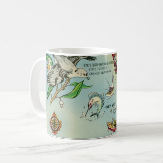 Mug Boug Carte Keys de Floride du Sud (Devant gauche)