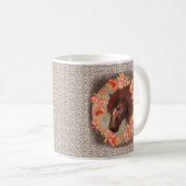 Mug Boug Cheval de Fleur de Fleur de Fleur de Châtaign (Devant droit)