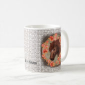 Mug Boug Cheval de Fleur de Fleur de Fleur de Châtaign (Devant droit)
