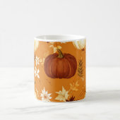 Mug Boug citrouille Orange Aquarelle Feuilles d'automn (Centre)