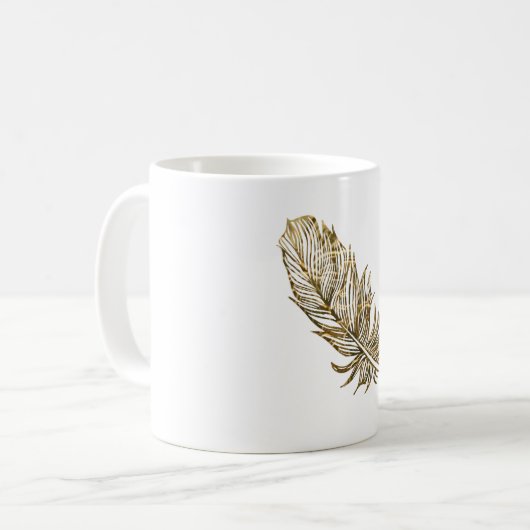 Mug Boug classique en plumes d'or (Devant gauche)