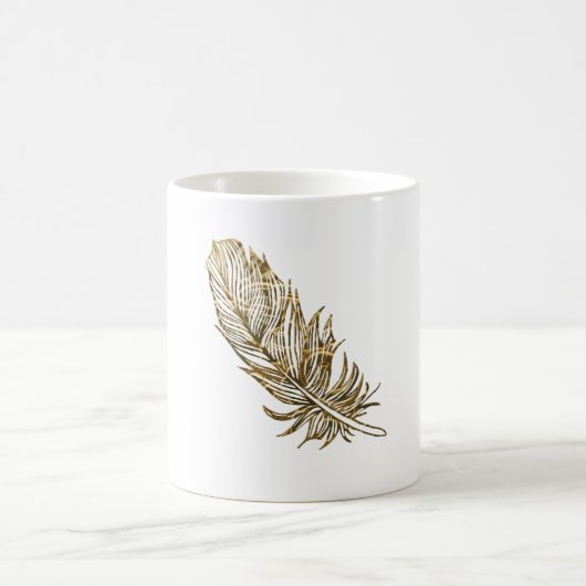 Mug Boug classique en plumes d'or (Centre)