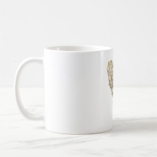 Mug Boug classique en plumes d'or (Gauche)