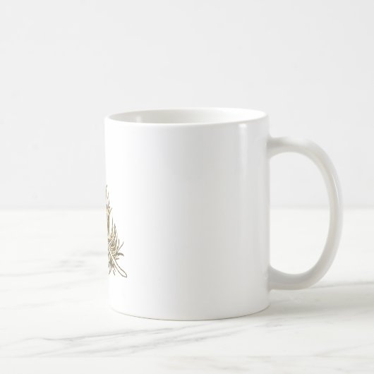 Mug Boug classique en plumes d'or (Droite)