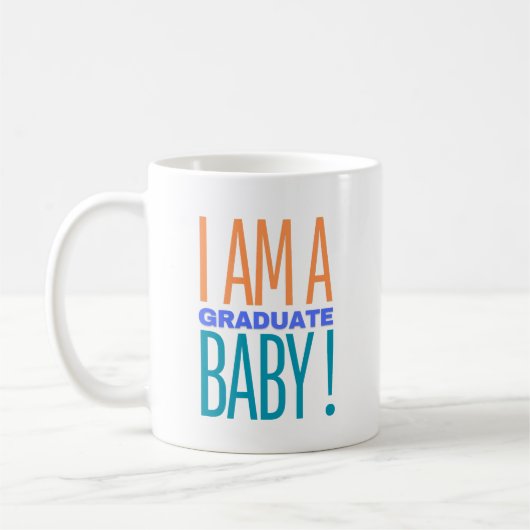 Mug Boug classique I_AM_A_GRADUATE_BABY ! (Gauche)