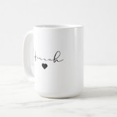 Mug Boug classique personnalisé, nom personnalisé,. (Devant gauche)