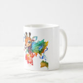 Mug Boug coloré avec girafe (Devant droit)