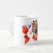 Mug Boug coloré avec girafe (Devant gauche)