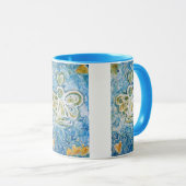 Mug Boug d'ange bleu doré (Devant droit)