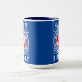 Mug Boug d'anniversaire avec âge, nom et date (Centre)