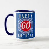 Mug Boug d'anniversaire avec âge, nom et date (Gauche)