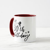 Mug Boug d'anniversaire personnalisé - Coupe de café d (Devant gauche)