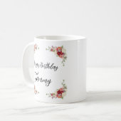 Mug Boug d'anniversaire personnalisé - Nom personnalis (Devant gauche)