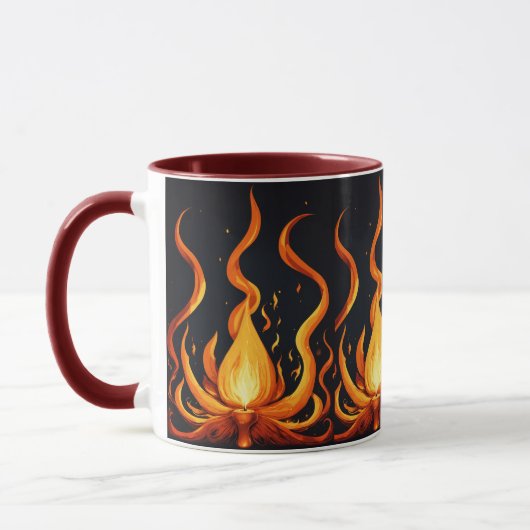 Mug "Boug d'art de l'explosion de flamme" (Gauche)
