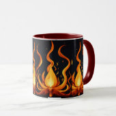 Mug "Boug d'art de l'explosion de flamme" (Devant droit)
