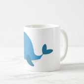 Mug Boug de baleine bleue mignonne (Devant droit)