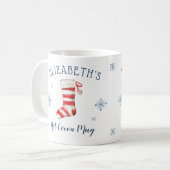 Mug Boug de cacao chaud de vacances pour garçon ou fil (Devant gauche)