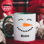 Mug Boug de cacao chaud Snowman pour enfants personnal<br><div class="desc">Offrez cette adorable tasse en cadeau !</div>