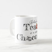 Mug Boug de café au chocolat de l'enseignant (Devant gauche)