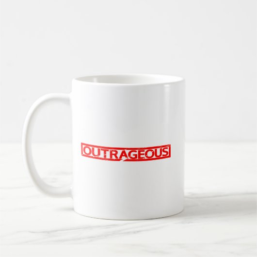 Mug Boug de café au timbre scandaleux (Gauche)