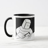 Mug Boug de café avec acier ouvrier soudage forge (Gauche)