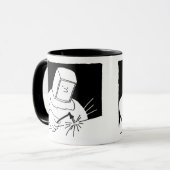 Mug Boug de café avec acier ouvrier soudage forge (Devant gauche)